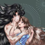 ホビージャパン社の手のしぐさイラストポーズ集の構図を利用して描いていたサガを黒サガに着彩し直したバージョン。こちらもプライベッターとぴくもふに公開済み分のサルベージ。 構図の練習で描いた黒サガと美鷺