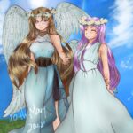 過去にぷらいべったーで公開した夢絵のサルベージ。Twitterのハッシュタグの方で「見てみたい絵」というのをやった所、「沙織さんと美鷺が姉妹で仲良くしている所」というお代を頂いたときに描いたもの。 美鷺と沙織さん