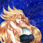 構図を探してネット漂流していたらとても描きたい構図と巡り合ったので勢いで描きあげました。
構図はpixivで構図配布されていた季月エル様の構図をお借りしました。 サガと美鷺夢絵(キス)